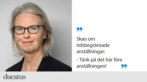 Om tidsbegränsade anställningar