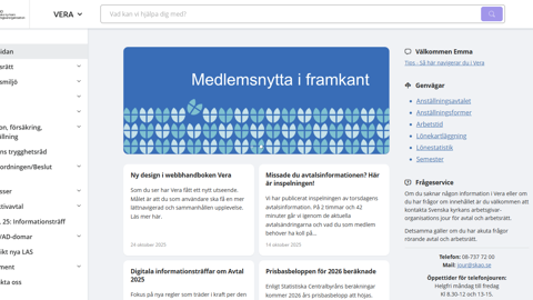 Webbhandboken Vera har fått ny design